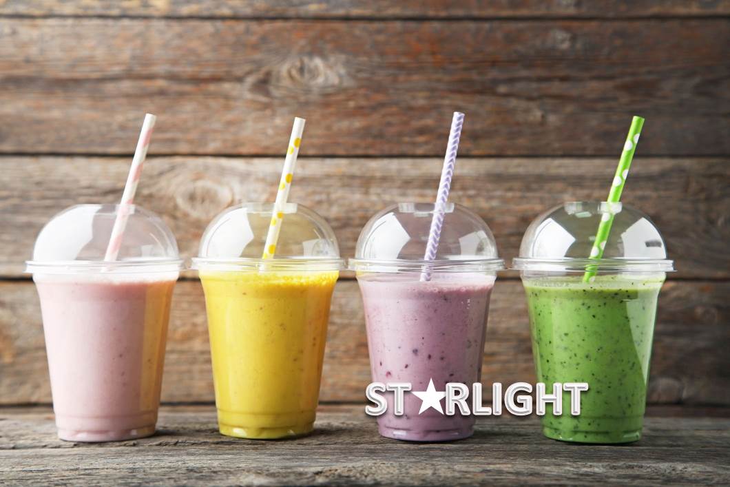 Smoothie Cups plastic smoothie cups Disposable milk shake glasses